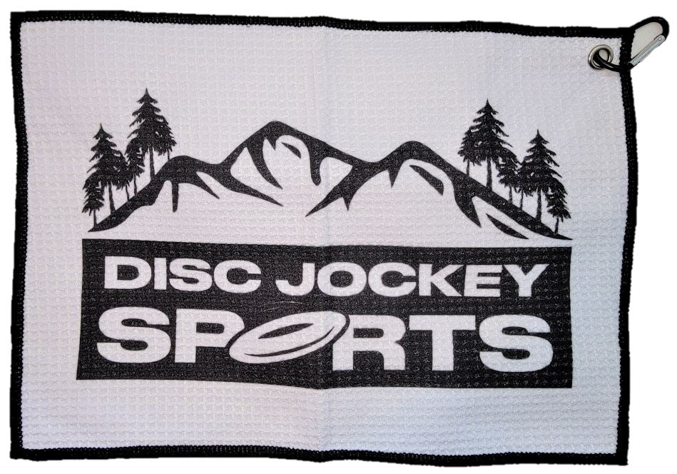 DJS - Cotton Microfiber Disc Golf Towel with carabiner